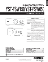 Yamaha YSTFSW-150 - Service Manual 